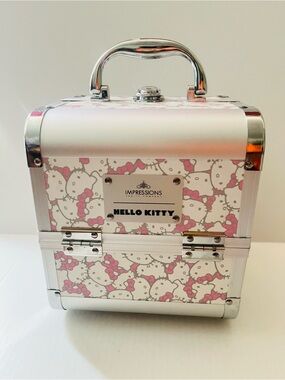 Hello Kitty Pink and White Kids Cosmetic Case by Impressions